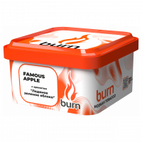 Табак Burn - Famous Apple (Зеленое Яблоко со Льдом, 200 грамм) — 