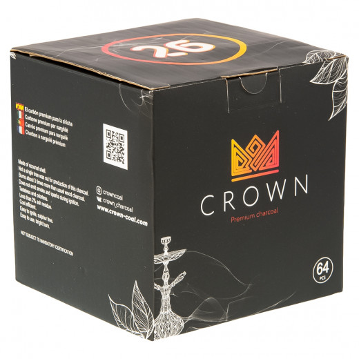 Уголь Crown (26 мм, 64 кубика) — 